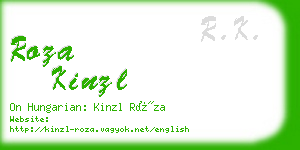 roza kinzl business card